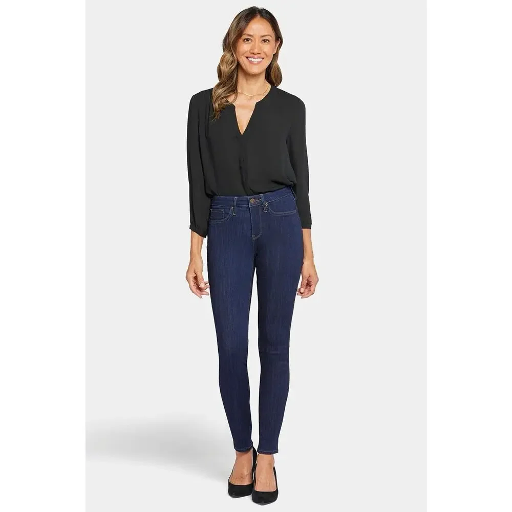 NYDJ 12 Ami Skinny Legging Jeans‎ Mid Rise Lift Tuck Tech Women’s Stretch Blue